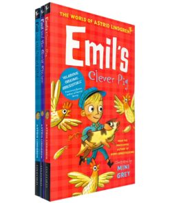 Astrid Lindgren Emil Collection 3 Books Set Great Escape, Sneaky Rat, Clever Pig