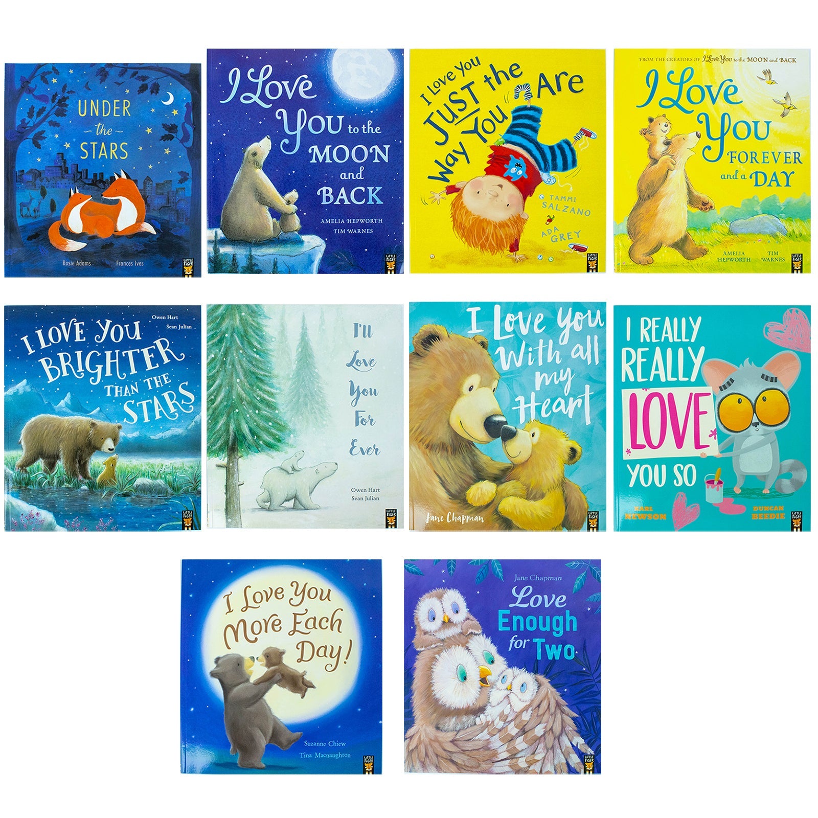 I Love You Series Children Picture 10 Books Collection Set (Moon and Black, Under the Stars, Just the Way You are, Forever and a Day, Brighter than the Stars, With all my Heart, Love you Forever & More) - Image 9