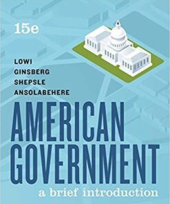 American Government A Brief Introduction Brief Fifteenth Brief Fifteenth 15Th Edition