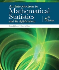 An Introduction To Mathematical Statistics And Its Applications 6Th Edition