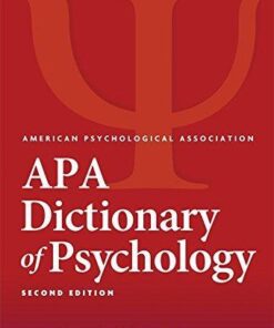 Apa Dictionary Of Psychology 2Nd Edition