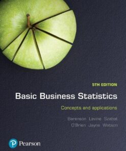 Basic Business Statistics Concepts And Applications 5Th Edition