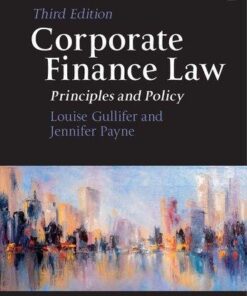 Corporate Finance Law Principles And Policy 3Rd Edition