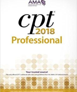 Cpt 2018 Professional Cpt Current Procedural Terminology Professional Spi Pro Edition