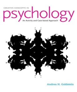 Creative Concepts In Psychology An Activity And Case Based Approach