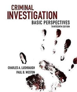 Criminal Investigation Basic Perspectives 13Th Edition