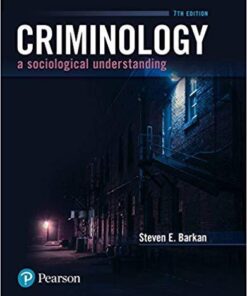 Criminology A Sociological Understanding 7Th Edition