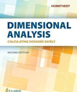 Dimensional Analysis Calculating Dosages Safely 2Nd Edition