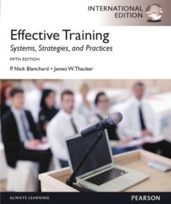Effective Training 5Th Edition