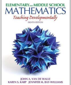 Elementary And Middle School Mathematics Teaching Developmentally 8Th Edition