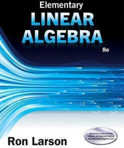 Elementary Linear Algebra 8Th Edition