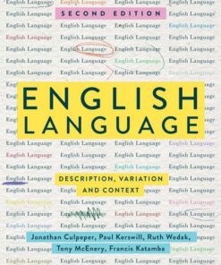 English Language Description Variation And Context 2Nd Edition
