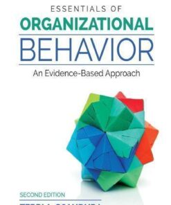 Essentials Of Organizational Behavior An Evidence Based Approach 2Nd Edition