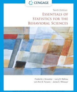 Essentials Of Statistics For The Behavioral Sciences 10Th Edition