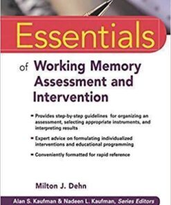 Essentials Of Working Memory Assessment And Intervention