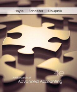Fundamentals Of Advanced Accounting 4Th Edition