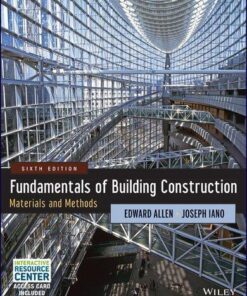 Fundamentals Of Building Construction Materials And Methods 6Th Edition