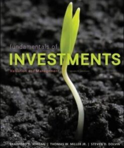 Fundamentals Of Investments Valuation And Management 7Th Edition