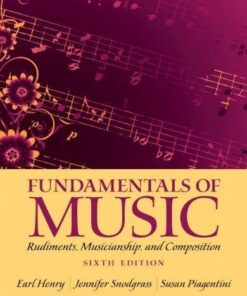 Fundamentals Of Music Rudiments Musicianship And Composition 6Th Edition