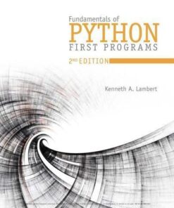 Fundamentals Of Python First Programs 2Nd Edition