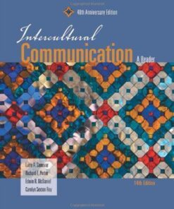 Intercultural Communication A Reader 14Th Edition