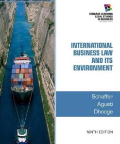 International Business Law And Its Environment 9Th Edition