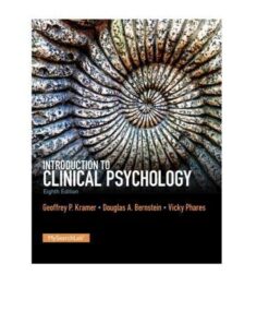 Introduction To Clinical Psychology 8Th Edition
