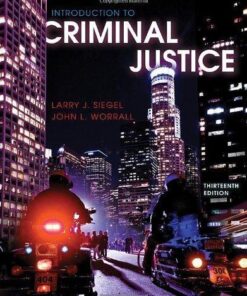Introduction To Criminal Justice 13Th Edition