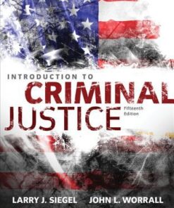 Introduction To Criminal Justice 15Th Edition