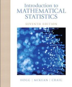 Introduction To Mathematical Statistics 7Th Edition