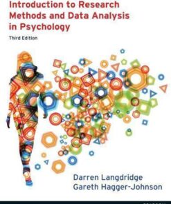 Introduction To Research Methods And Data Analysis In Psychology 3Rd Edition