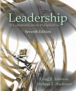 Leadership A Communication Perspective Seventh 7Th Edition