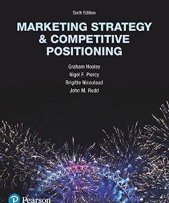 Marketing Strategy And Competitive Positioning 6Th Edition