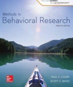 Methods In Behavioral Research 12Th Edition