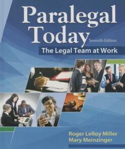 Paralegal Today The Legal Team At Work 7Th Edition