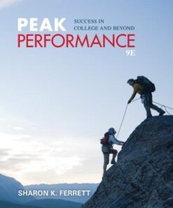 Peak Performance Success In College And Beyond 9Th Edition