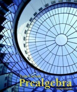 Prealgebra 4Th Edition Tom Carson