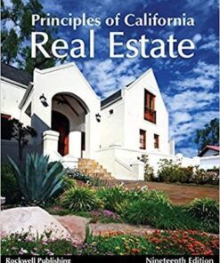 Principles Of California Real Estate 19Th Edition