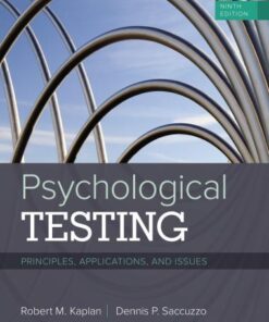Psychological Testing Principles Applications And Issues 9Th Edition