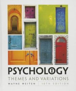 Psychology Themes And Variations 10Th Edition