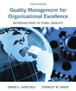 Quality Management For Organizational Excellence Introduction To Total Quality 8Th Edition