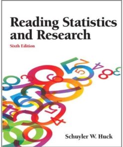 Reading Statistics And Research 6Th Edition