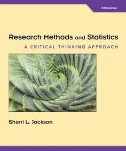 Research Methods And Statistics A Critical Thinking Approach 5Th Edition