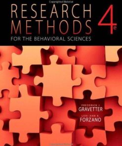 Research Methods For The Behavioral Sciences 4Th Edition