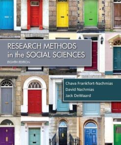 Research Methods In The Social Sciences 8Th Edition
