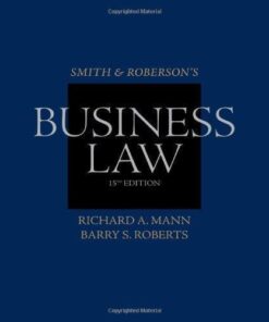 Smith And Robersons Business Law 15Th Edition