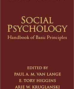 Social Psychology Third Handbook Of Basic Principles 3Rd Edition