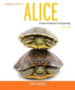 Starting Out With Alice 3Rd Edition