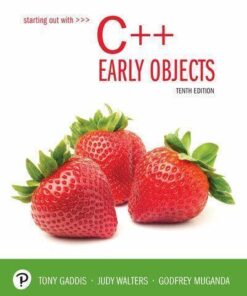 Starting Out With C Early Objects 10Th Edition
