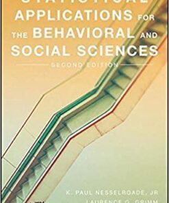 Statistical Applications For The Behavioral And Social Sciences 2Nd Edition